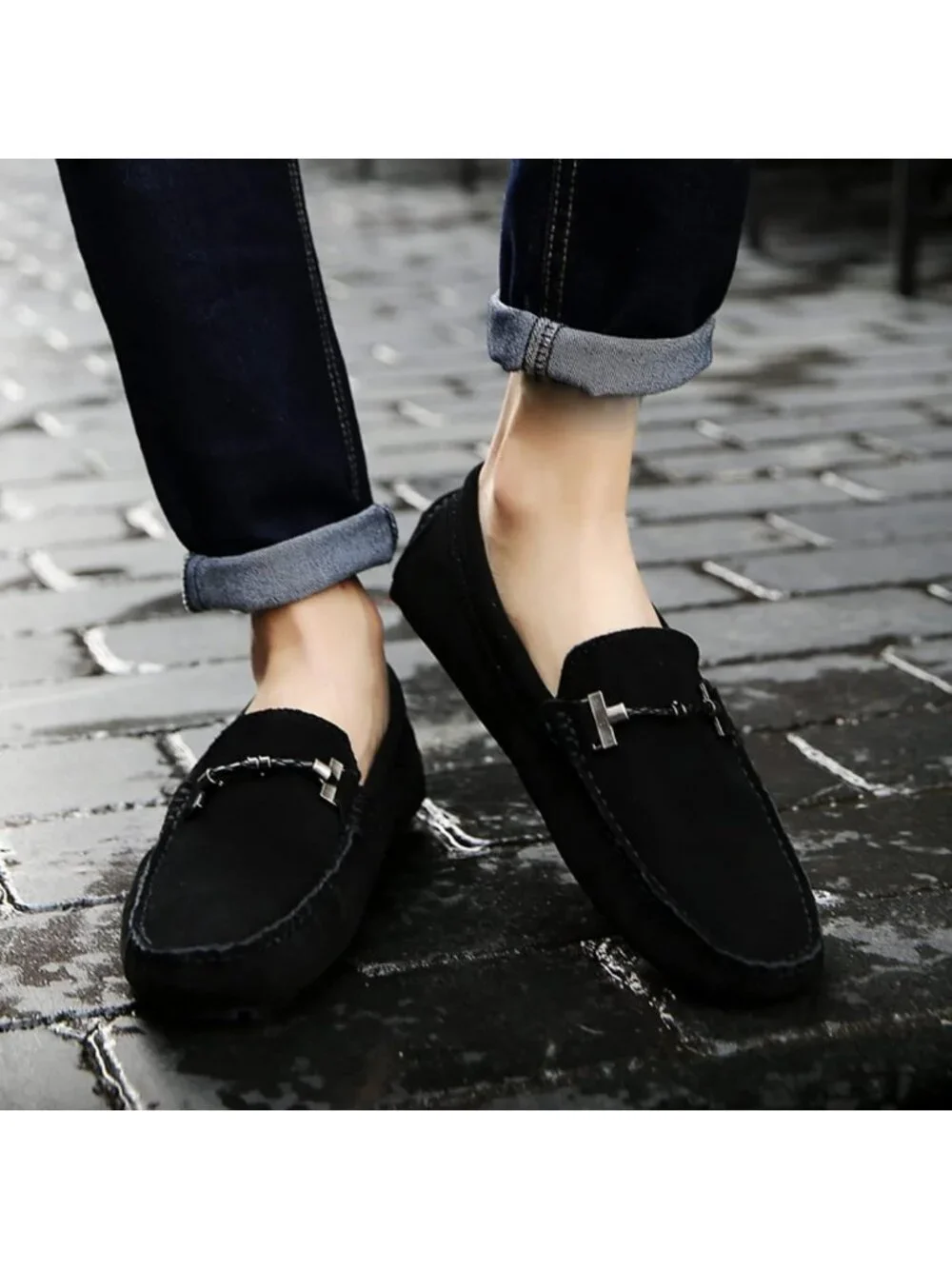 Men's Casual Penny Loafers - Slip-On Dress Moccasins for Comfort & Style
